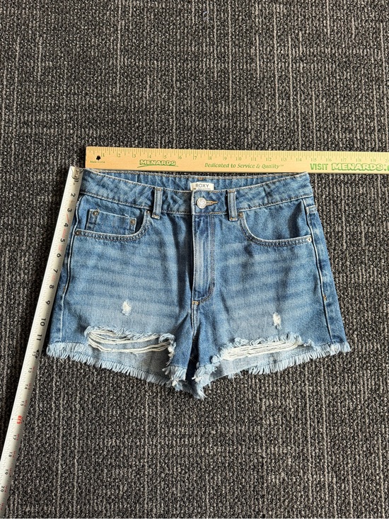 Roxy Pants - Roxy Light Blue Distressed Frayed Hem Jean Shorts Sz 27
